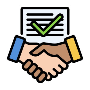 Contract Agreement, Contract, Agreement, Negotiate, Accepted, Document icon