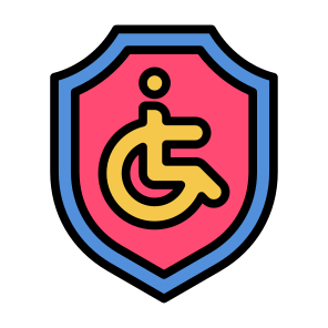 Disability Insurance, Disability, Insurance, Wheelchair, Protection, Healthcare icon