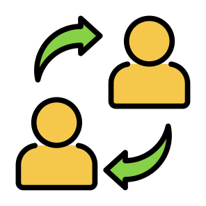 Employee Rotation, Employee, Rotation, Worker, Change, Shift icon