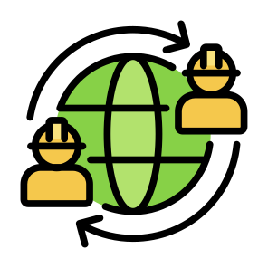 Labor Rotation, Labor, Worker, Rotation, Employee, Global icon