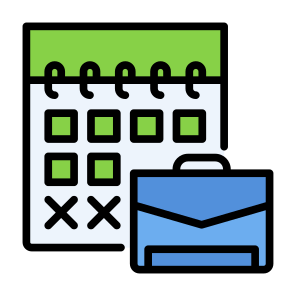 Leave Work, Leave, Work, Holiday, Time And Date, Labour Day icon