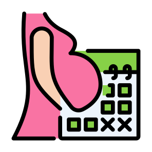 Maternity Leave, Maternity, Leave, Calendar, Parental, Time And Date icon