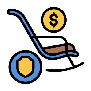 Retirement Insurance, Retirement, Insurance, Pension, Savings, Funds icon