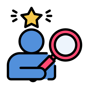 Talent Search, Talent, Hiring, Recruitment, Search, Person icon