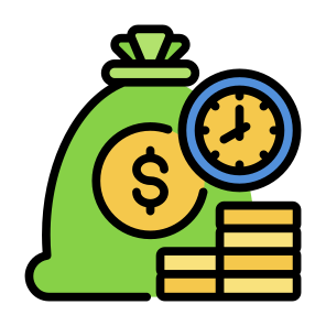 Time Payment, Time, Pay, Payment, Salary, Wage icon