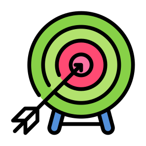 Dartboard, Targeting, Target, Goal, Objective, Aim icon