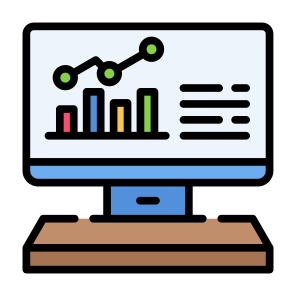 Data Analytics, Data Visualization, Analytics, Dashboard, Data, Monitor icon