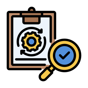 Controlling, Process, Audit, Inspection, Quality Control icon