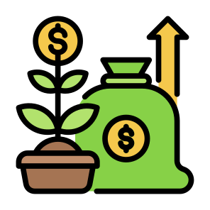 Investment, Dollar, Growing, Profit, Money  icon