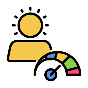 Over Confidence, User, Indicator, Performance, Level icon