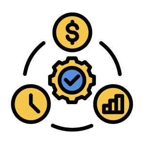 Project Management, Cost, Investment, Management, Time  icon