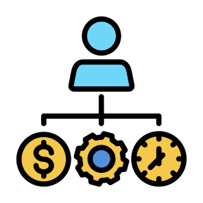 Resources, Money, Manager, Process, Time Management  icon
