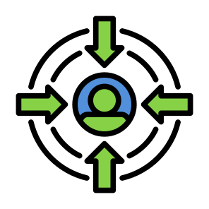 Target Audience, User, Focus, Goal, Targeting  icon
