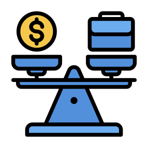 Balance, Job, Scale,  Work, Money icon