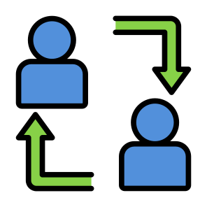 Change, Exchange, Reference, People, Networking icon