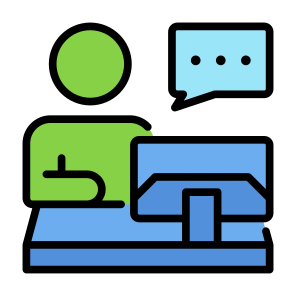 Consulting, Talk, Speech, User, Communications, Services icon