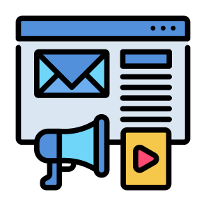 Content Marketing, Email, Marketing,  Advertising, Online Marketing icon
