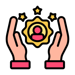 Customer Loyalty, Client, Rating, Stars, Reward Points icon