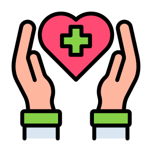 Healthcare, Heart, Hand Gesture, Insurance, Healthcare And Medical  icon