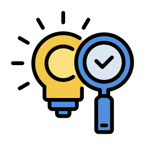 Research, Search, Magnifying Glass,  Creative, Innovation icon