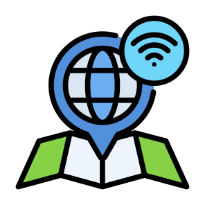 Wireless Network, Global, Job, Placeholder, Maps And Location  icon