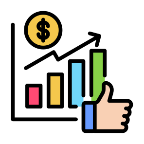 Advantage, Benefit, Sales, Marketing, Statistics  icon