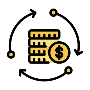 Currency, Exchange, Money, Circular Arrows, Payment  icon