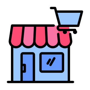 Retailer, Retail, Supermarket, Store, Commerce  icon