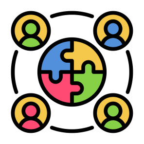 Cooperation, Puzzle, Collaboration, Problem Solved, Teamwork, Team icon