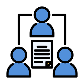 Delegation Tasks, User, Management, Assign, Tasks, Delegation  icon