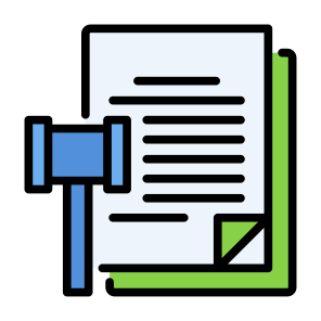 Legal Document, Legal, Document, Files, Contract, Gavel    icon