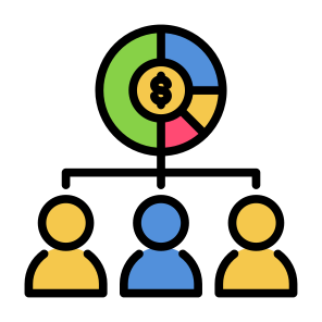 Profit Sharing, Profit, Equity, Income, Sharing, Money  icon