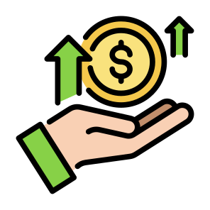 Salary Increase, Salary, Increase, Money, Income, Benefit icon