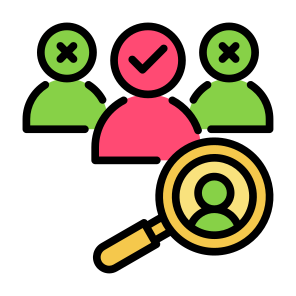 Selection, Select, Choice, Team, Recruitment, Screening icon