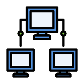 Computing, Distribution, Tehnology, Database, Connections, Connected, Technology, Computer  icon