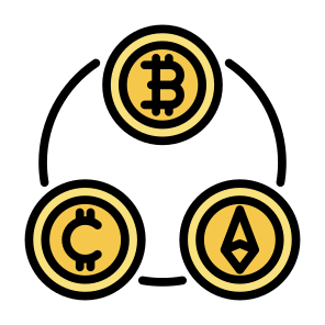Crypto, Bitcoin, Coin, Ethereum, Currency icon