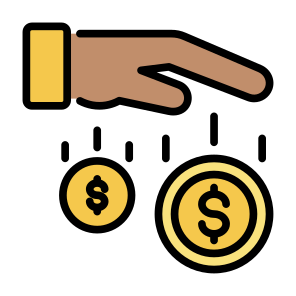 Deposit, Donation, Money, Currency, Cash icon