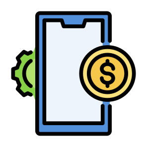 Fintech, Banking, Transaction, Money, Technology, Business, Finance, System  icon