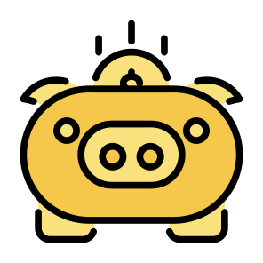 Piggy Bank, Piggy, Savings, Bank, Coin, Finance, Funds, Money icon
