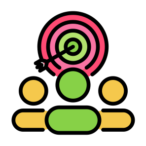 Strategy, Target Audience, Advertising, Promotion, Customer, User, Marketing icon