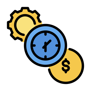 Time Is Money, Money, Time And Date, Efficiency, Productivity icon