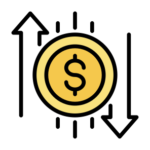 Transfer, Transaction, Currency, Money, Dollar  icon