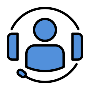 Customer, Support, Help, Communications, Microphones, Headphone, Customer Service, Call Center, Earphone, Client Support icon