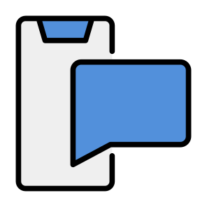 Phone Message, Mobile Message, Mobile Phone, Communications, Chat, Smartphone, Message, Cellphone  icon