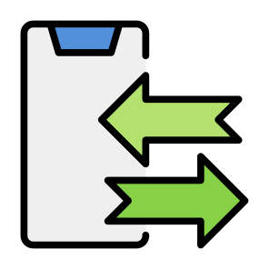 Phone Transfer, Transfer, Electronics, Smartphone, Phone, Mobile Data Transfer, Phone Transfer icon