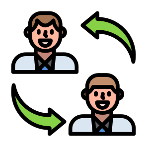Change, People, Exchanging, Management, Employees  icon