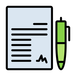 Contract, Sign, File, Document, Files And Folders icon