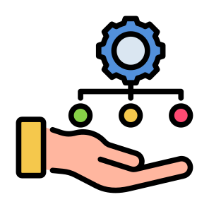 Management, Planning, Structure, Hand, Scheme icon