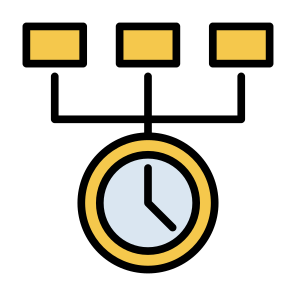 Time Management, Clock, Business, Management, Scheme  icon
