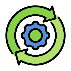 Work Process, Cogwheel, Configuration, Progress, Work Process  icon
